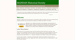 Desktop Screenshot of mandanhistory.org