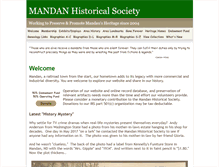 Tablet Screenshot of mandanhistory.org